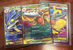 Pokemon TCG Mega Sharpedo ex SIR 127/094 Me02 Phantasmal Flames + extra Cards - Image 5