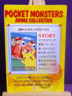 POKEMON POCKET MONSTERS VENDING PRISM ANIME CARDDASS STICKER 28 PIKACHU PARIS - Image 2
