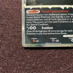 2010 Pokemon Undaunted Umbreon Prime 86/90 Holo Rare LP 86/90 - Image 2