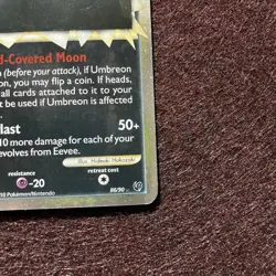 2010 Pokemon Undaunted Umbreon Prime 86/90 Holo Rare LP 86/90 - Image 3