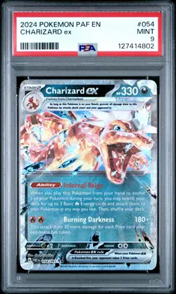 2024 POKEMON PAF EN-PALDEAN FATES #054 CHARIZARD EX PSA 9 - Image 1