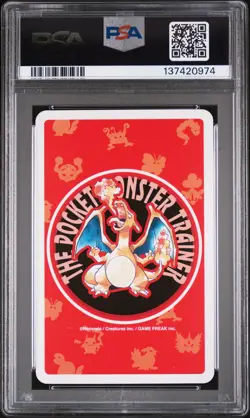 1996 POKEMON RED VERSION PLAYING CARDS 3 OF DIAMONDS #026 RAICHU PSA 10 - Image 2