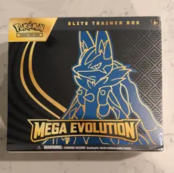 Pokemon Mega Evolution Elite Trainer Box Collectors Edition Lucario Riolu 2025 - Image 1