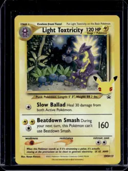 2021 Pokemon SWSH Black Star Promos Light Toxtricity #SWSH137 - Image 1