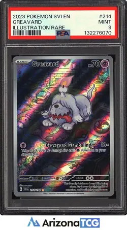 Pokemon 2023 Greavard 214/198 Illustration Rare Scarlet & Violet PSA 9 - Image 1