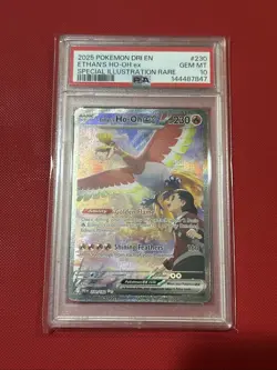 Pokemon TCG Ethan's Ho-Oh EX SIR 230/182 PSA 10 - Image 1