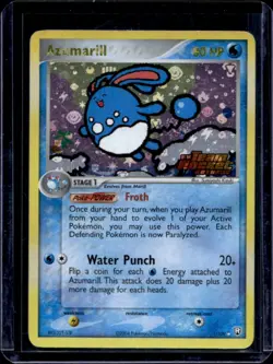 2004 Pokemon EX Team Rocket Returns Azumarill Reverse Holo #1/109 - Image 1