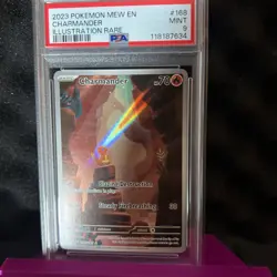 PSA 9 MINT Charmander 168/165 Pokemon Scarlet & Violet 151 Illustration Rare - Image 1