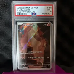 PSA 9 MINT Charmander 168/165 Pokemon Scarlet & Violet 151 Illustration Rare - Image 2
