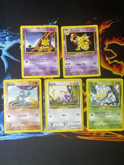Pokemon TCG Base Set 2 Lot X5 Vintage WOTC Mixed Condition - Image 1