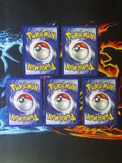 Pokemon TCG Base Set 2 Lot X5 Vintage WOTC Mixed Condition - Image 2