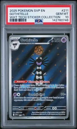 2025 POKEMON SVP EN-SV BLACK STAR PROMO #211 GOTHITELLE PSA 10 - Image 1