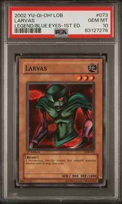 Larvas LOB-073 Common 1st Edition Yugioh PSA 10 *278 - Image 1