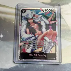 One Piece #OP14-084 Ms. All Sunday Super Rare SR The Azure Sea's Seven - Image 1