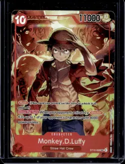 2024 One Piece Treasure Booster Monkey D Luffy Super Rare Promo #ST10-006 - Image 1
