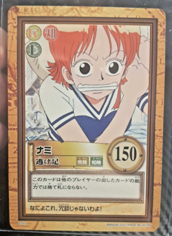 BANDAI One Piece Hyper Battle NAMI SCARCE C117 EARLY CARD VINTAGE LUFFY CREW - Image 1