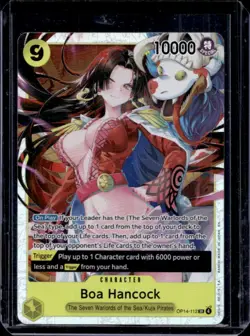 2026 One Piece Azure Sea's Seven Boa Hancock Super Rare #OP14-112 - Image 1