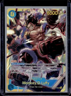 2025 One Piece A Fist of Divine Speed Monkey.D.Luffy Secret Rare #OP11-118 - Image 1