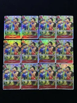 2025 One Piece TCG S-Chinese OP13-007 SR Ace & Sabo & Luffy Holo Lot*12 LU57 - Image 1
