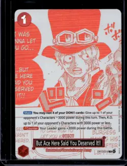 2025 One Piece But Ace Here Said You Deserved It!! Rare #OP13-019 - Image 1