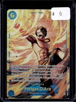 2025 One Piece Carrying On His Will Portgas D. Ace Secret Rare #OP13-119 - Image 1