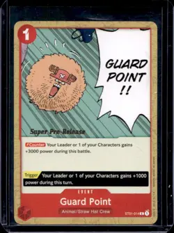 2024 One Piece The Best Guard Point Common Super Pre-Release #ST01-014 - Image 1