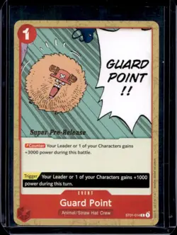 2024 One Piece The Best Guard Point Common Super Pre-Release #ST01-014 - Image 1