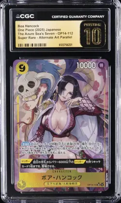 2025 ONE PIECE THE AZURE SEA'S SEVEN JPN #OP14-112 BOA HANCOCK CGC 10 PRISTINE - Image 1