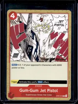 One Piece Starter Deck Straw Hat Gum-Gum Jet Pistol Character #ST01-015 - Image 1