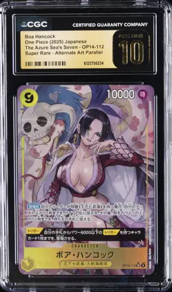 2025 ONE PIECE THE AZURE SEA'S SEVEN JPN #OP14-112 BOA HANCOCK CGC 10 PRISTINE - Image 1