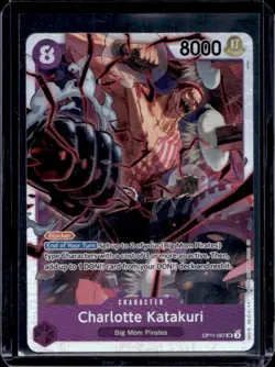 2025 One Piece Charlotte Katakuri Super Rare Alternative Art #OP11-067 - Image 1