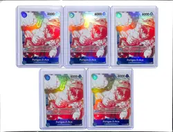 (5) Lot 2022 One Piece Portgas.D.Ace 3rd Anniversary Treasure Promos #OP07-053 - Image 1