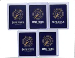 (5) Lot 2022 One Piece Portgas.D.Ace 3rd Anniversary Treasure Promos #OP07-053 - Image 2
