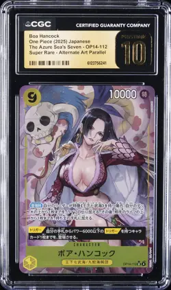 2025 ONE PIECE THE AZURE SEA'S SEVEN JPN #OP14-112 BOA HANCOCK CGC 10 PRISTINE - Image 1