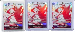 (3) Lot 2022 One Piece Monkey D. Luffy 3rd Anniversary Treasure Promos #ST10-006 - Image 1