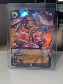 Disney Lorcana TCG Winterspell Lilo Rock Star (Enchanted) 223/204 Super Rare! - Image 1
