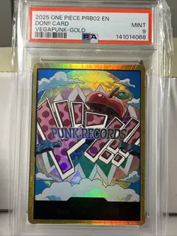 DON!! Card (Vegapunk) (Gold) Premium Booster -The Best- Vol. PRB02 EN PSA9 - Image 1