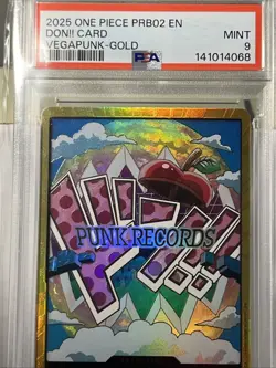 DON!! Card (Vegapunk) (Gold) Premium Booster -The Best- Vol. PRB02 EN PSA9 - Image 3