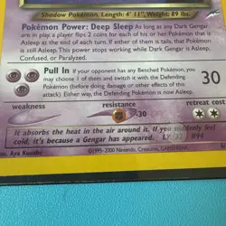 2000 Dark Gengar 6/105 Neo Destiny Set Holo Rare Pokemon Card - Image 3