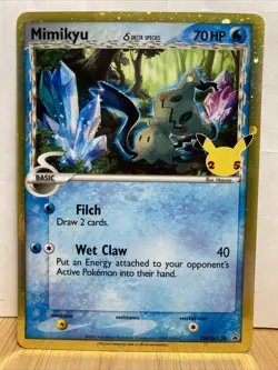 Pokemon Celebrations Mimikyu Promo Card Rare SWSH136 - Image 1