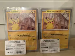 Pokemon Pikachu At The Museum x Natural History London Jumbo Card - X 2 - Image 1