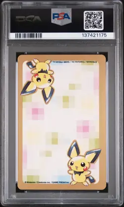 2000 POKEMON GOLD VERSION PART 2 PLAYING CARDS 8 OF DIAMONDS LARVITAR PSA 10 - Image 2