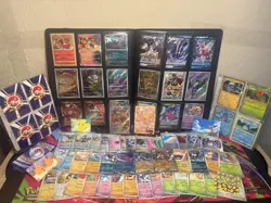 Pokemon Cards 150+ Bulk Lot Multi-Language Holos +2 Top Loaders +5 Stickers - Image 1