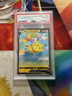 POKEMON CARD 2021 POKEMON CELEBRATIONS #006 FLYING PIKACHU V PSA 10 - Image 1