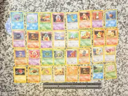 32 LOT POKEMON CARDS EXEGGCUTE, HORSEA, MAGMAR & MORE 1999 - Image 1