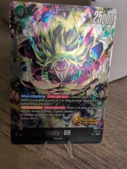 SR Super Rare Broly Movie Dragon Ball Fusion World Legends Stamped Card DBZ Foil - Image 2