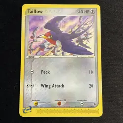 Pokemon EX Ruby & Sapphire Card - 2003 - Taillow 72/109 - EXC-NM - Image 1