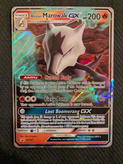 Alolan Marowak GX SM187 - Black Star Promo - Ultra Rare Pokemon Card MP - Image 1