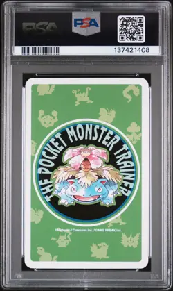 1996 POKEMON GREEN VERSION PLAYING CARDS 10 OF CLUBS #032 NIDORAN PSA 10 - Image 2