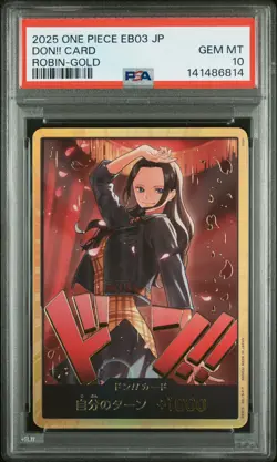 2025 ONE PIECE JPN EB03-EXTRA BOOSTER -ONE PIECE HEROINES ED- DON!! CARD PSA 10 - Image 1